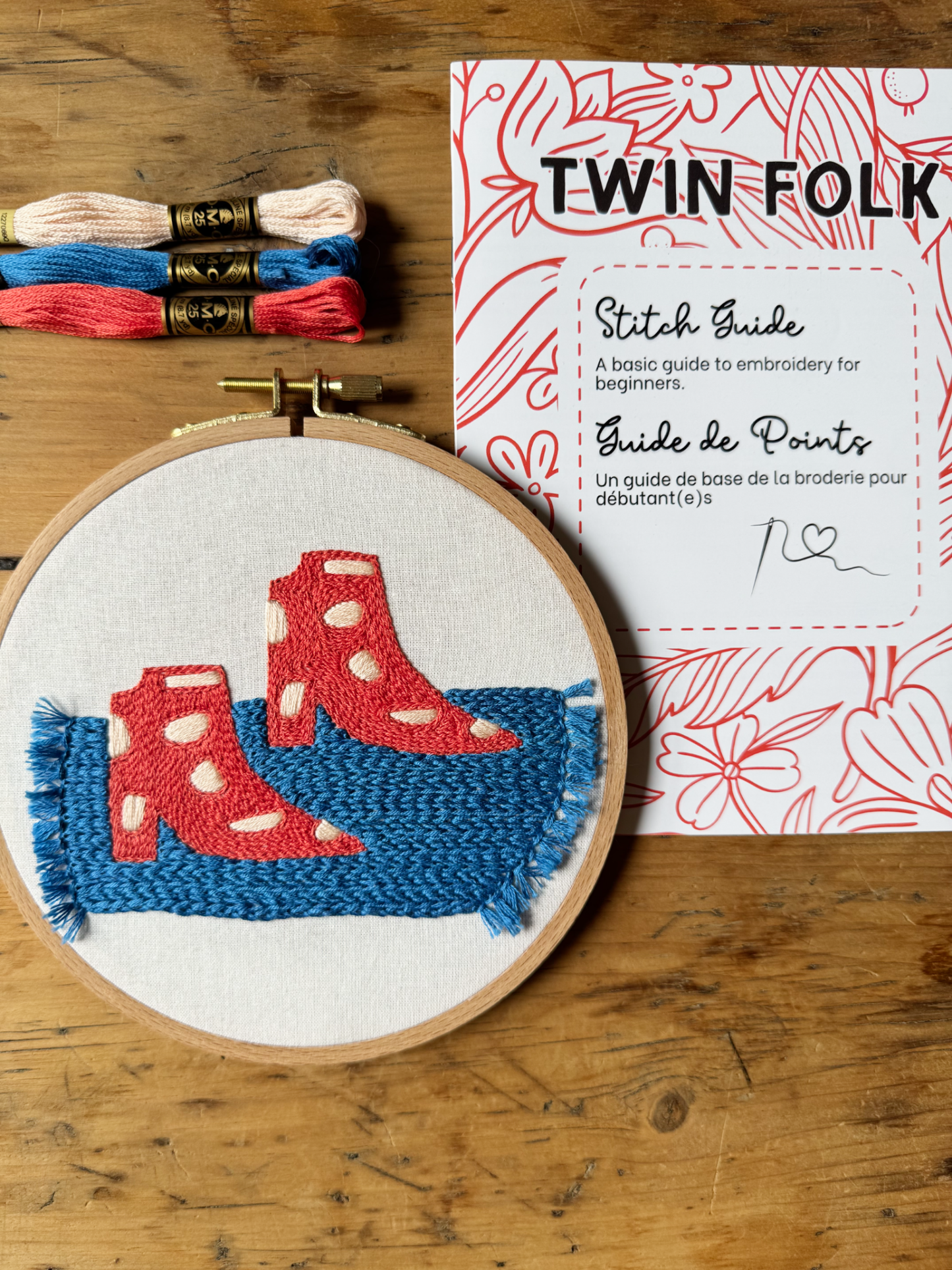 PDF Embroidery Pattern - Boots by Dominique Besner
