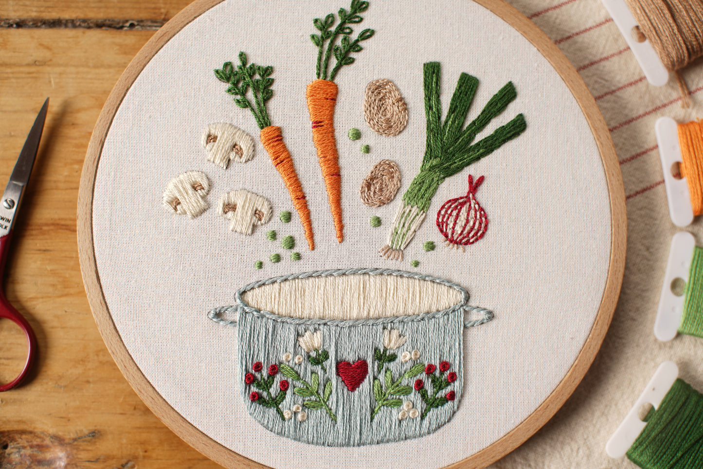 Kit de broderie - Soupe du Potager