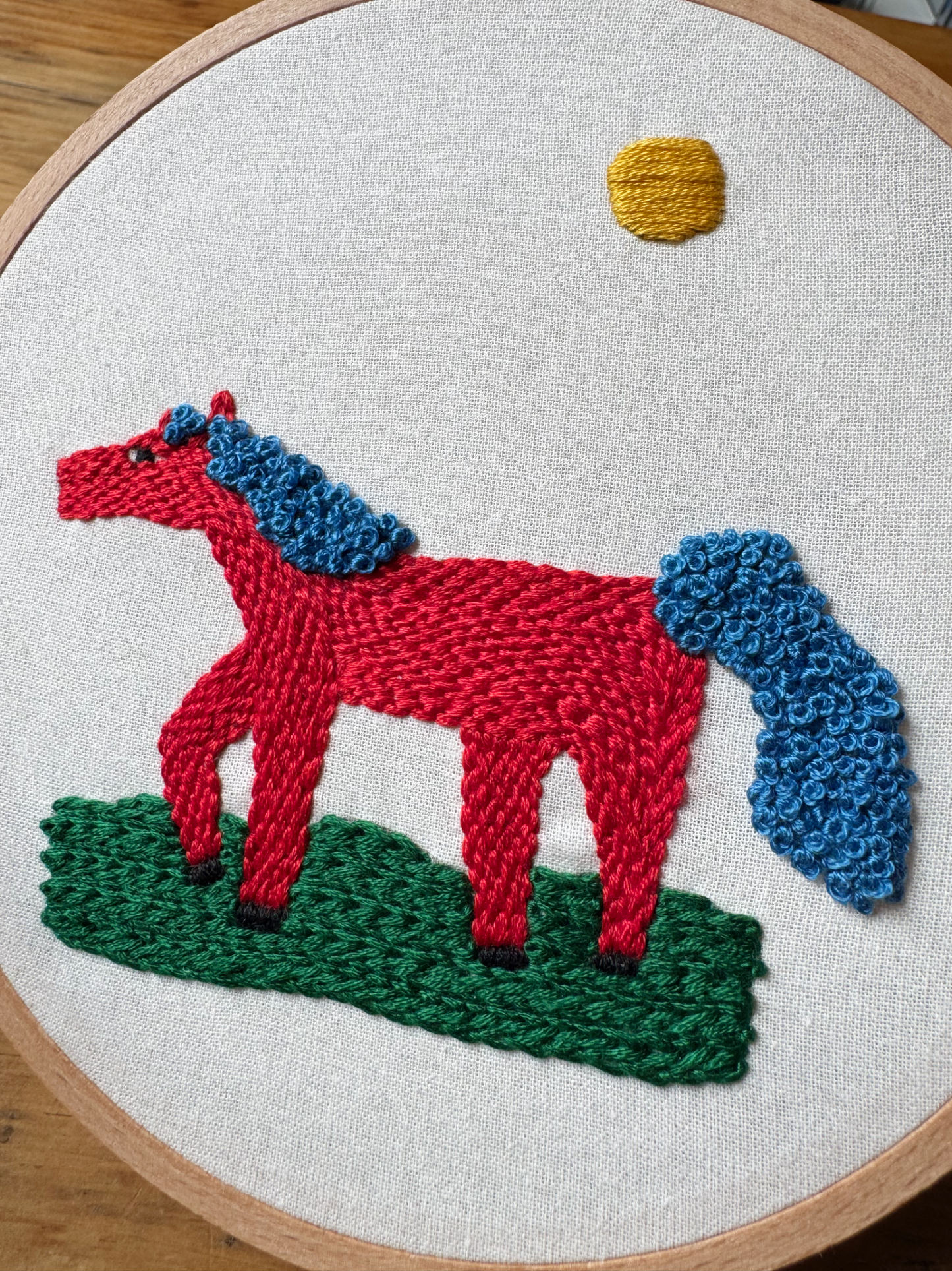 PDF Embroidery Pattern - Horse by Dominique Besner