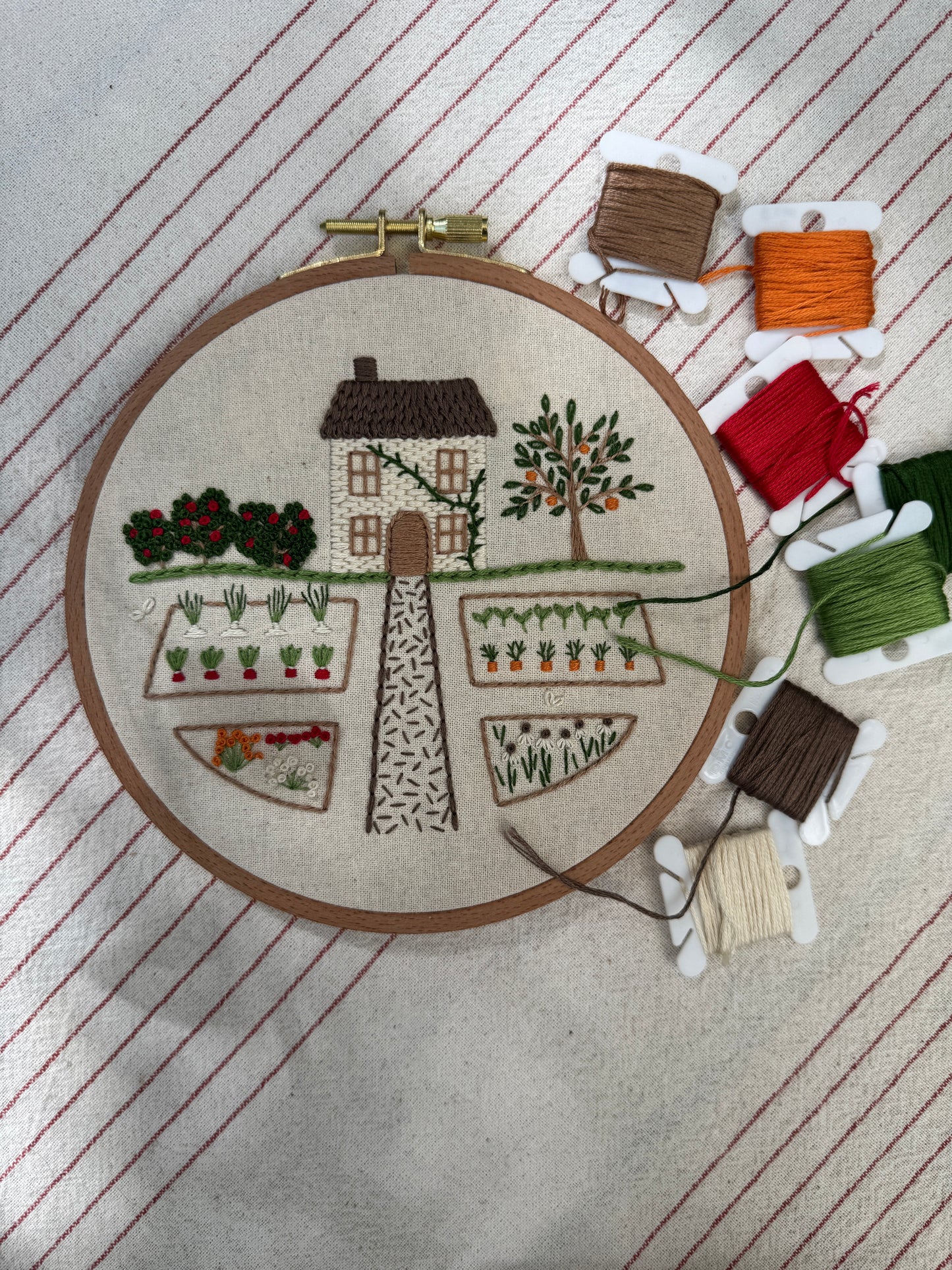 Embroidery Kit - Garden House