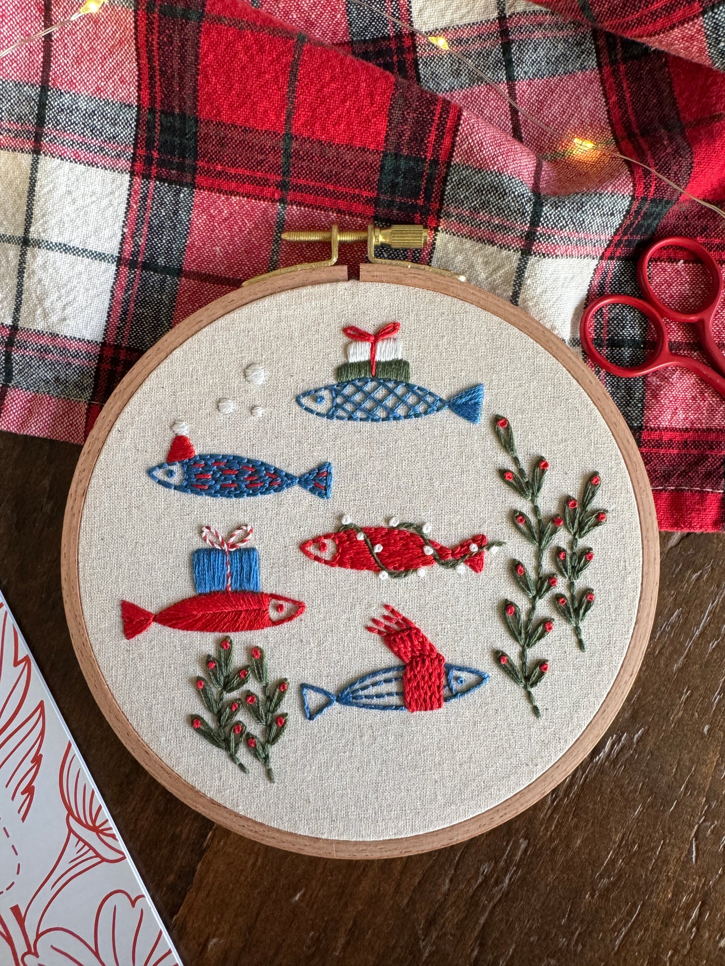 Kit de broderie - Réveillon des Poissons