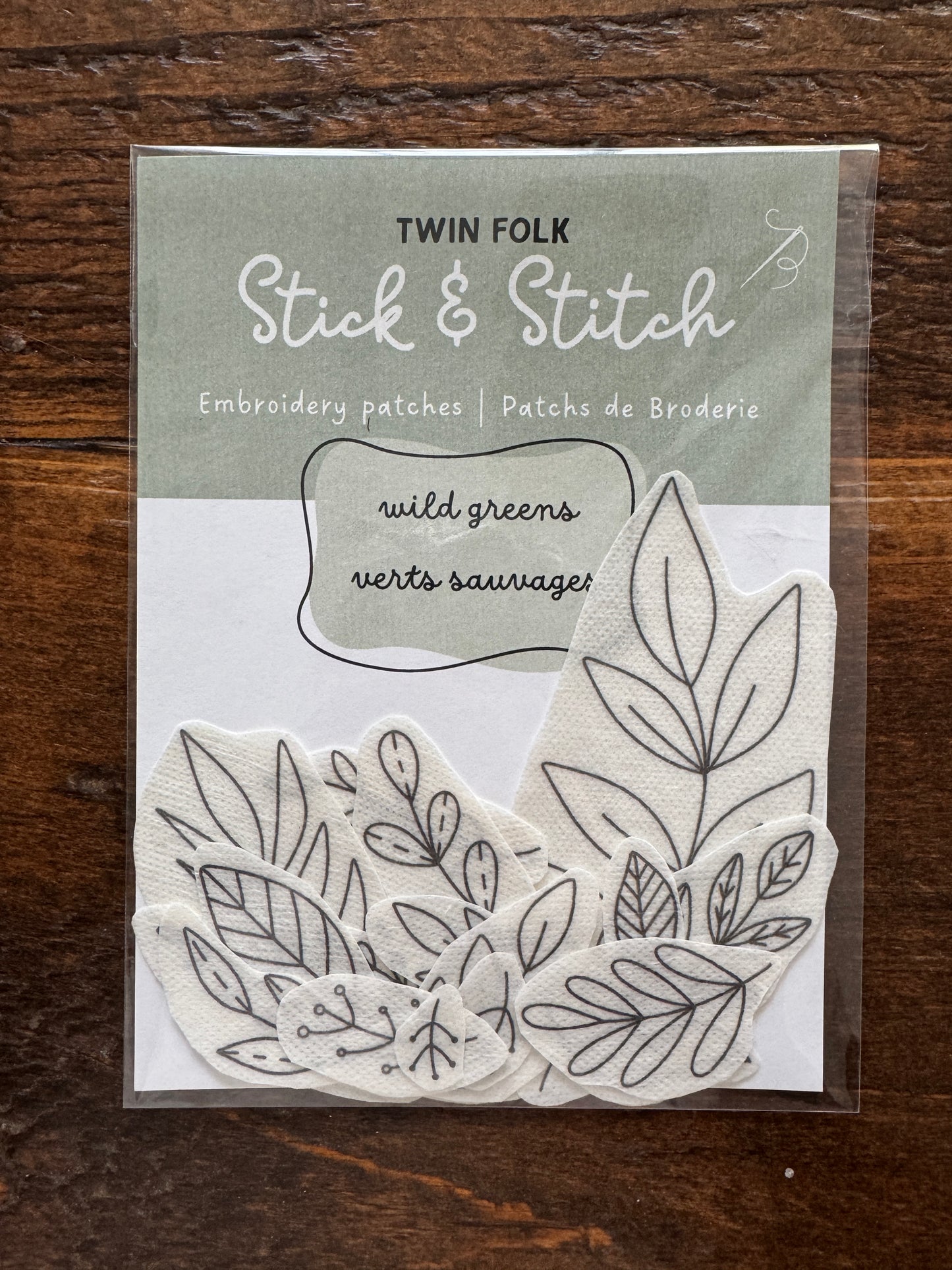 Stick & Stitch Patches – Wild Greens