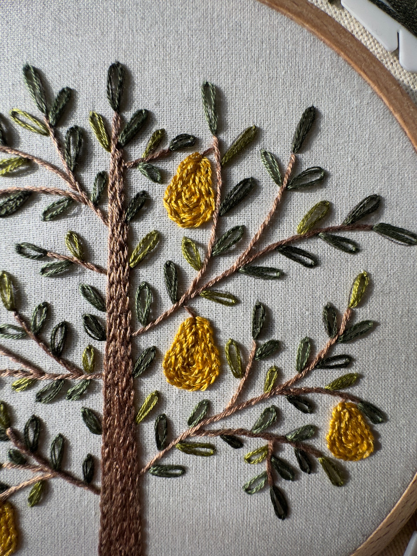 PDF Embroidery Pattern - Pear Tree