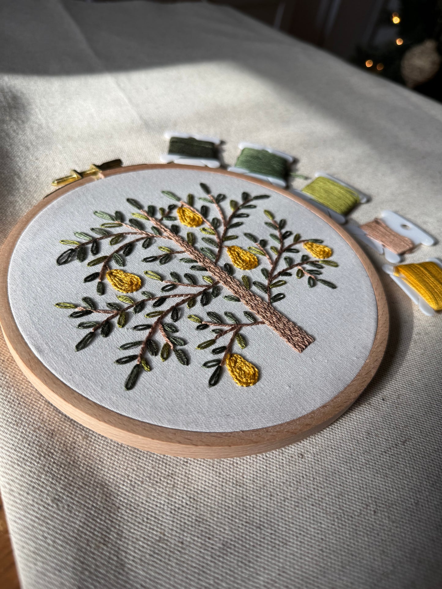 PDF Embroidery Pattern - Pear Tree
