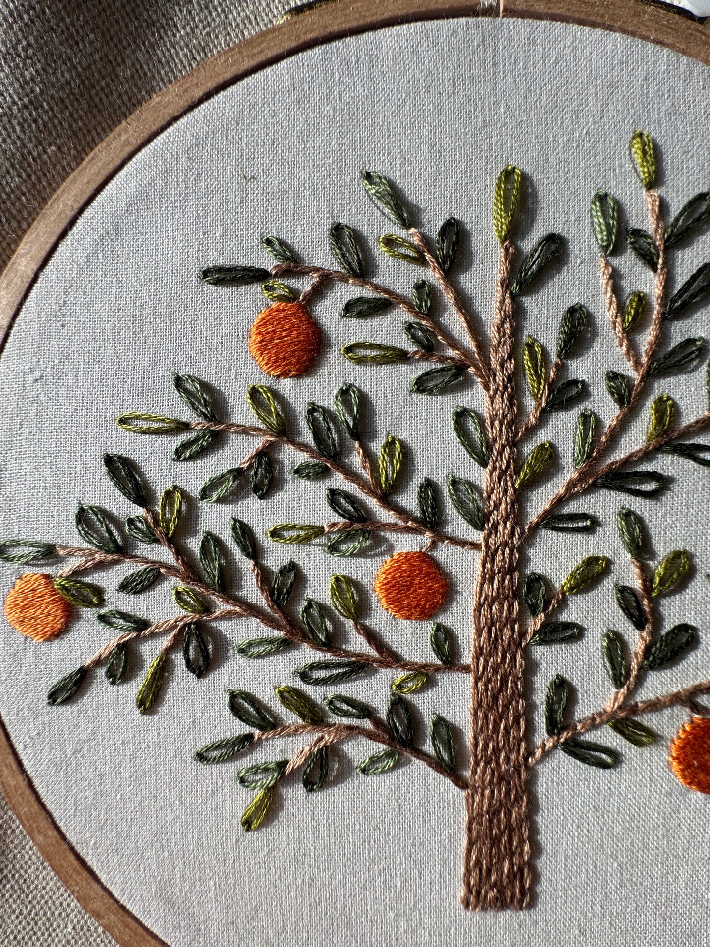 PDF Embroidery Pattern - Orange Tree