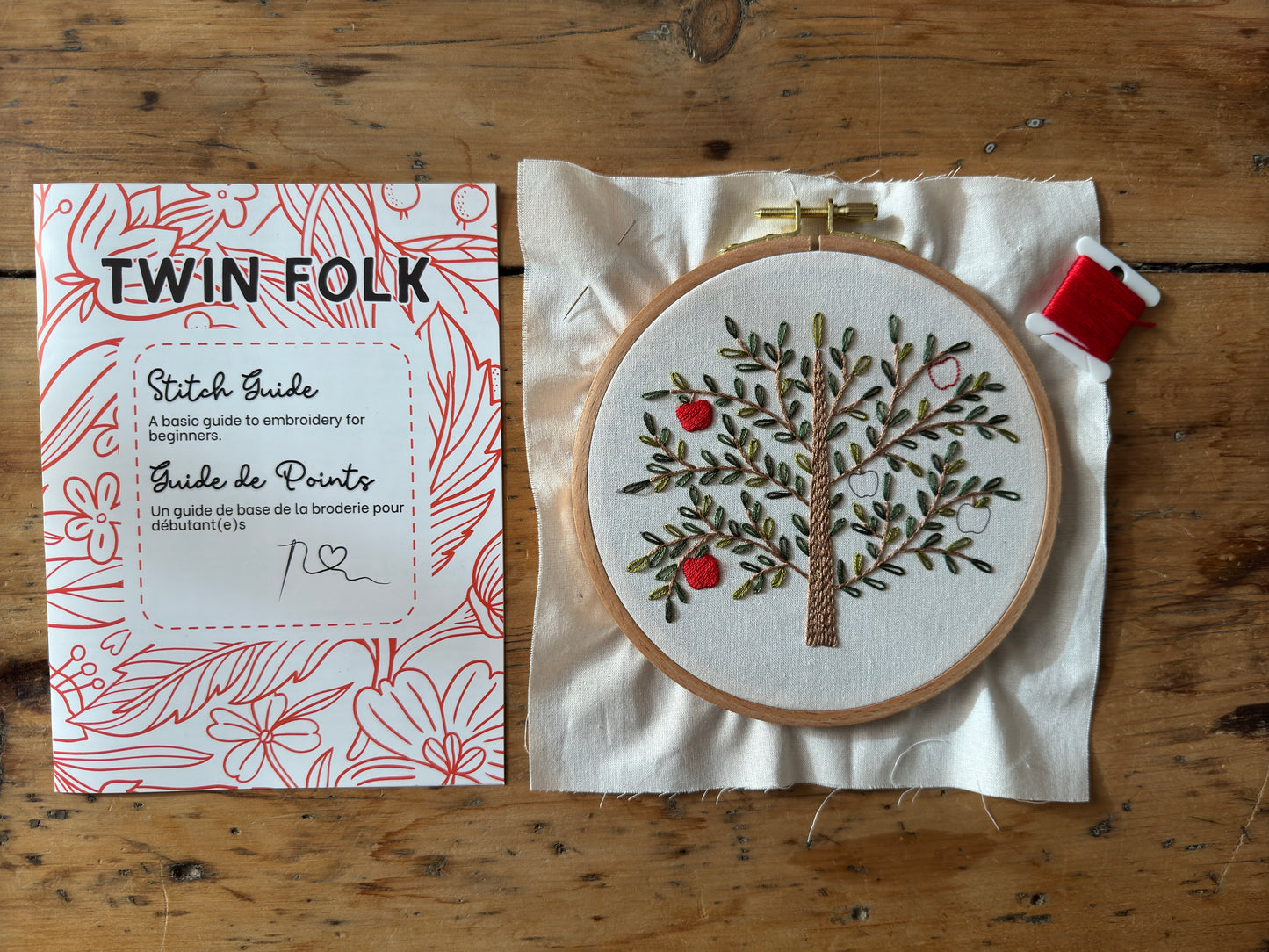 PDF Embroidery Pattern - Apple Tree