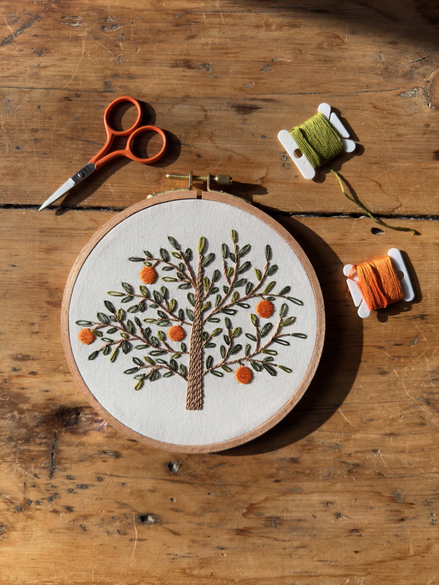 PDF Embroidery Pattern - Orange Tree