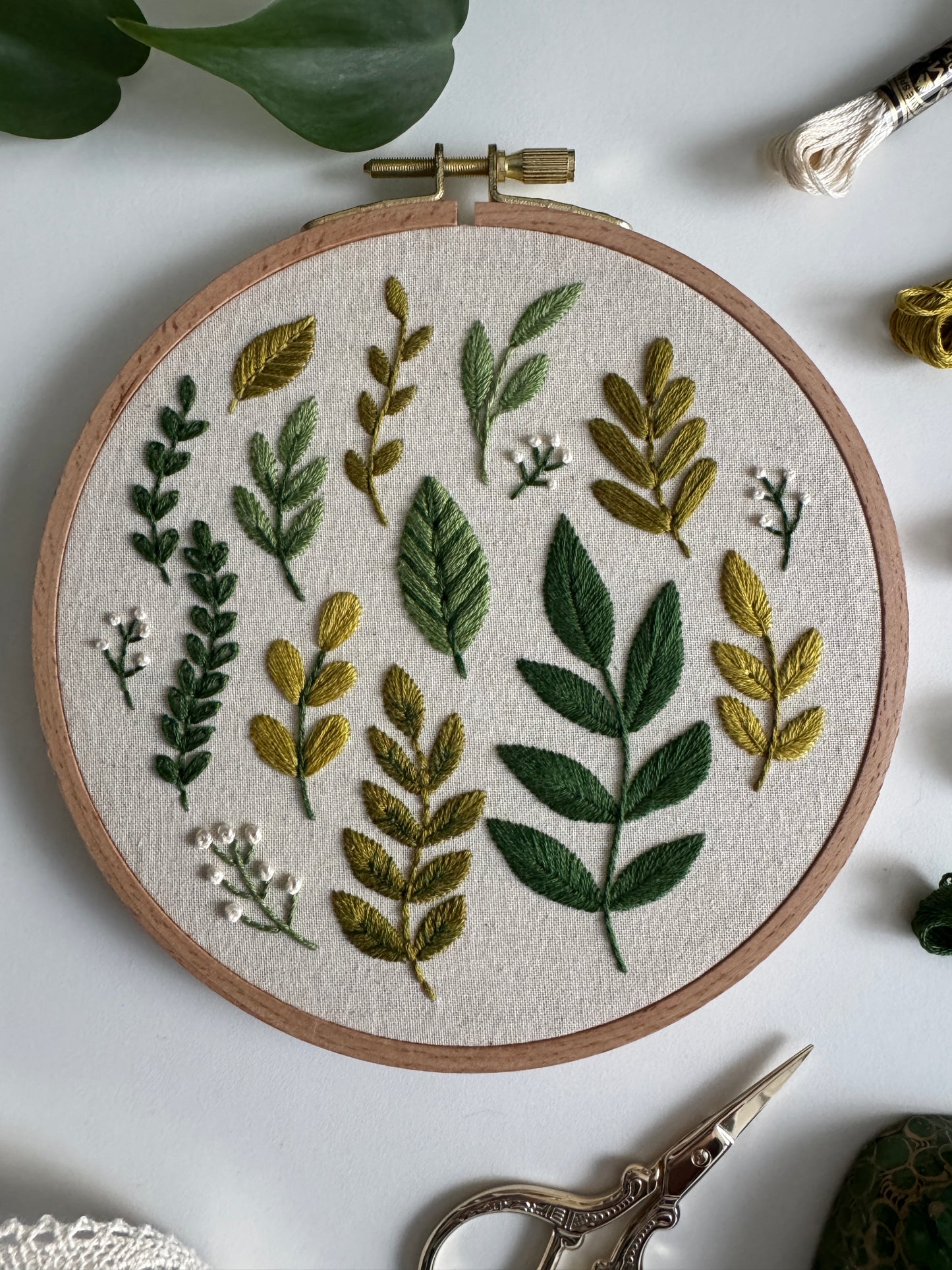 Kit de broderie - Verts Sauvages