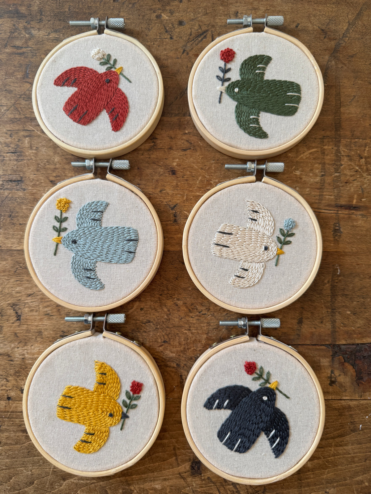 Kit de broderie - Oiseaux d’hiver