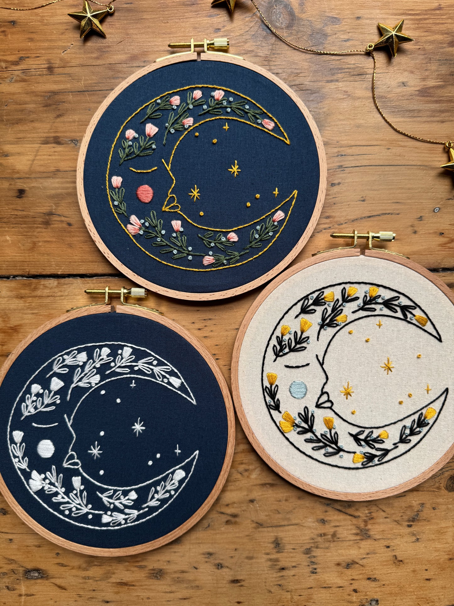 Embroidery Kit - Blue Moon