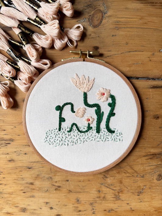 Embroidery Kit - Flowers by Dominique Besner