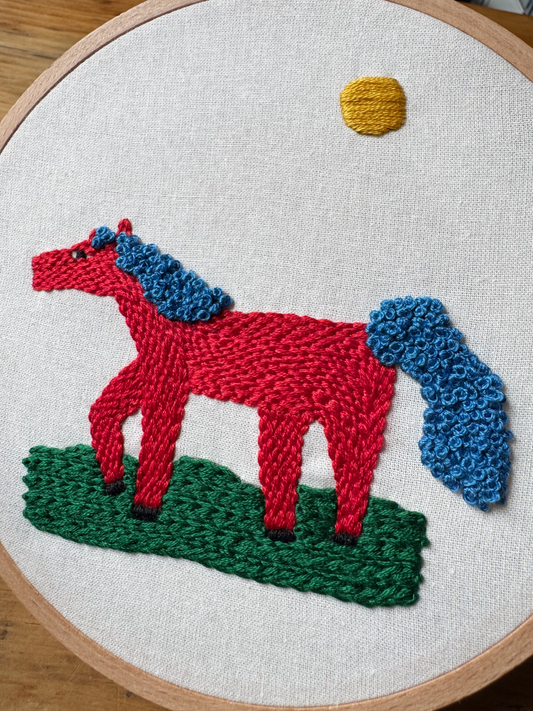 Embroidery Kit - Horse by Dominique Besner