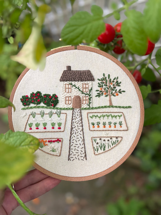Embroidery Kit - Garden House