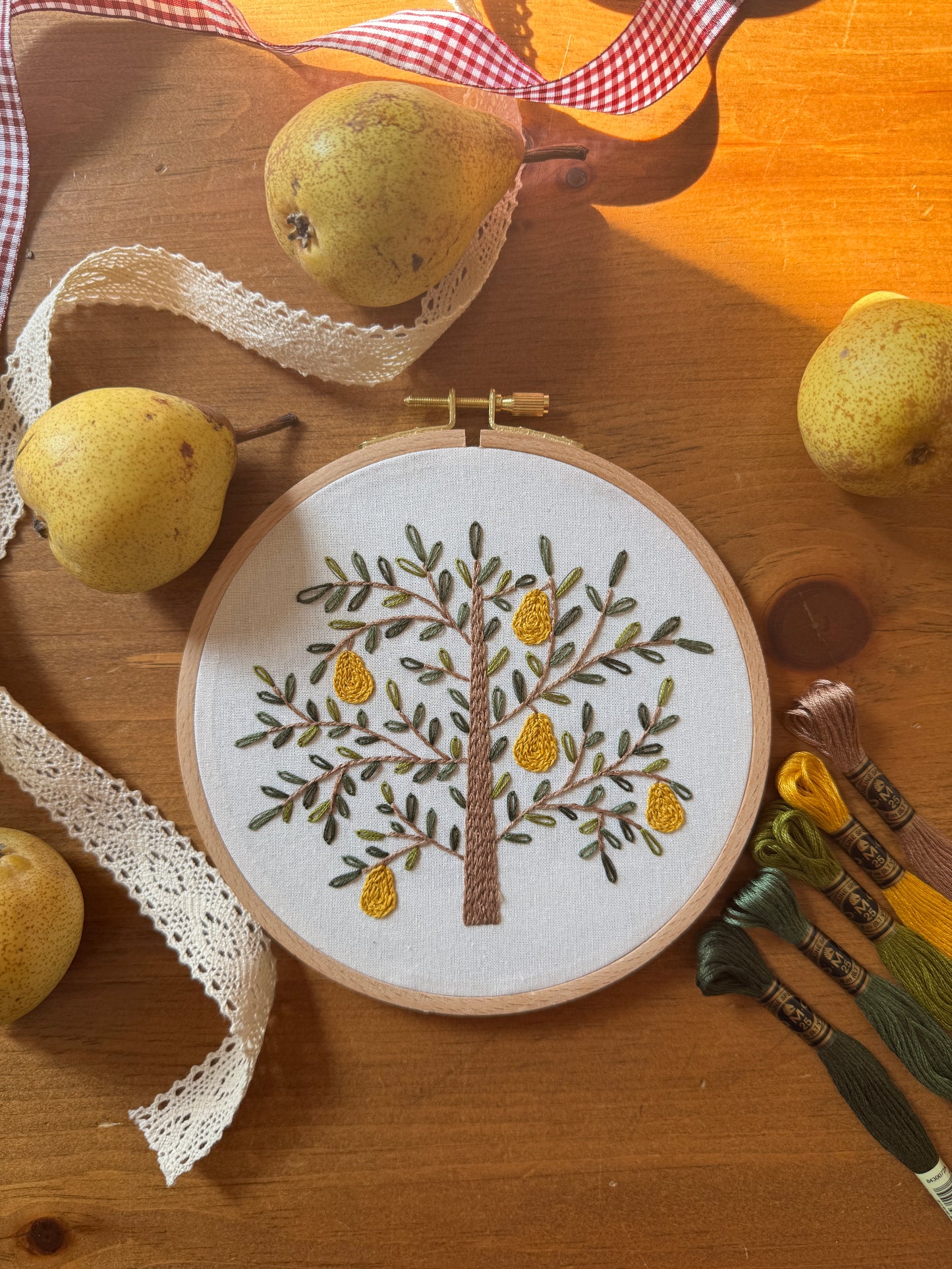 Embroidery Kit - Pear Tree