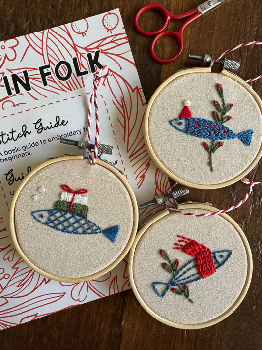 PDF Embroidery Pattern - Mistle Fish