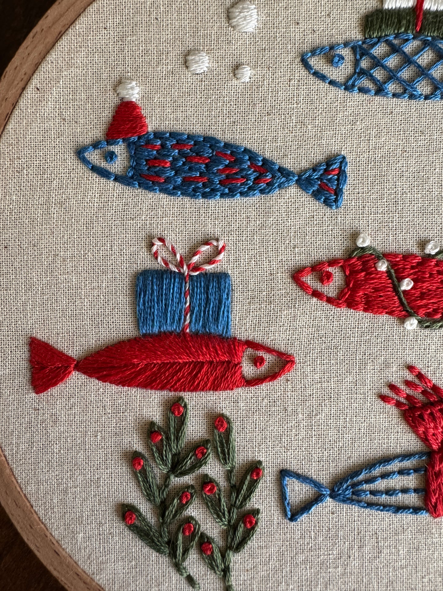 Embroidery Kit - Fishmas Eve