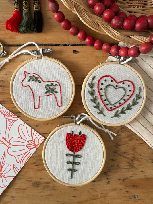 Embroidery Kit - Folk Ornaments