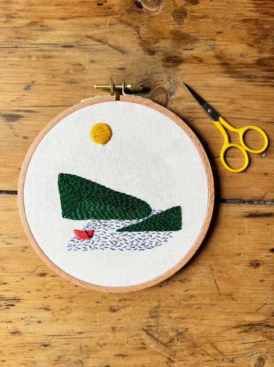 Embroidery Kit - Coast by Dominique Besner