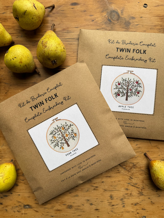 Embroidery Kit - Pear Tree