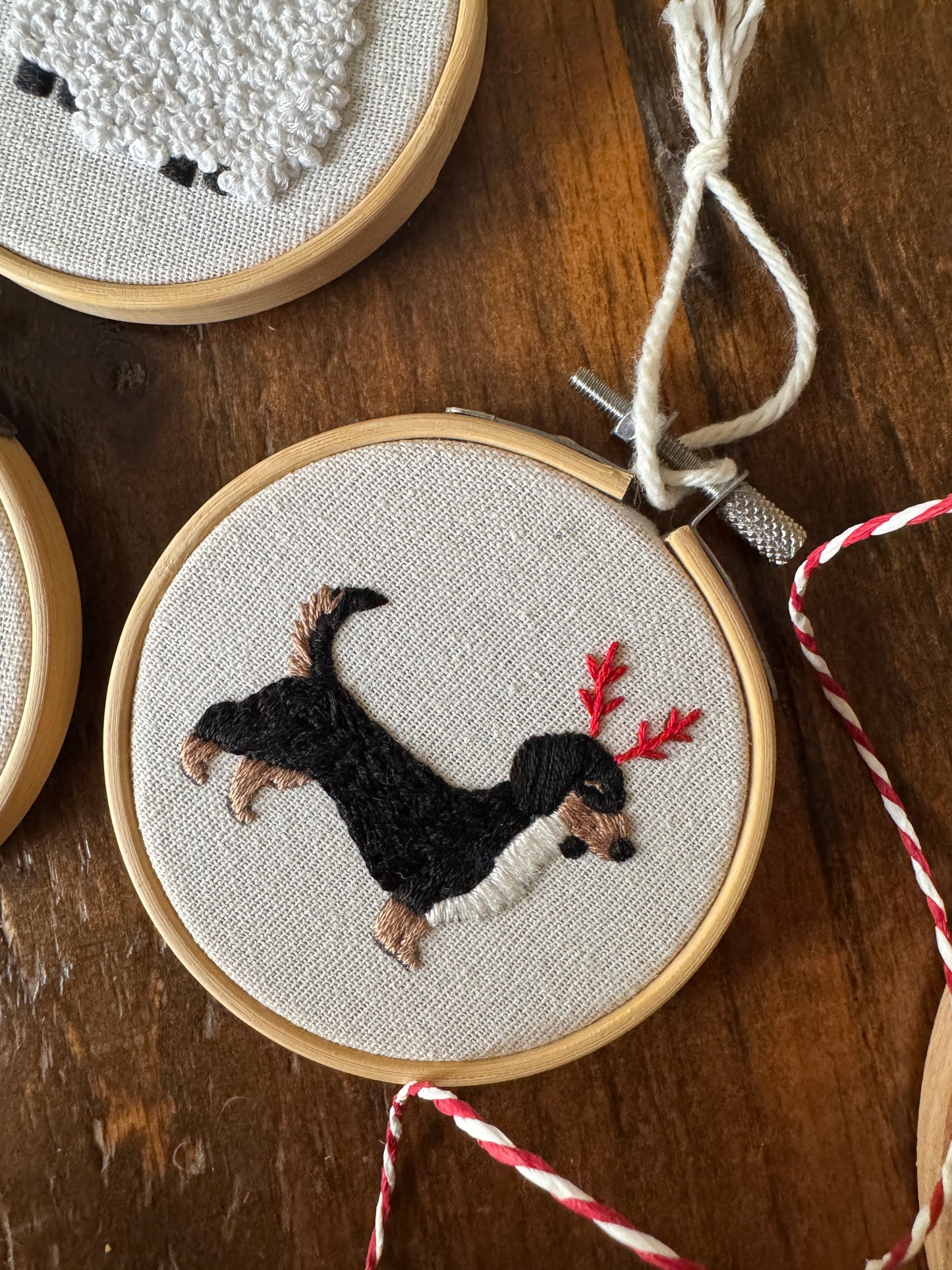 Embroidery Kit - Festive Friends Ornaments