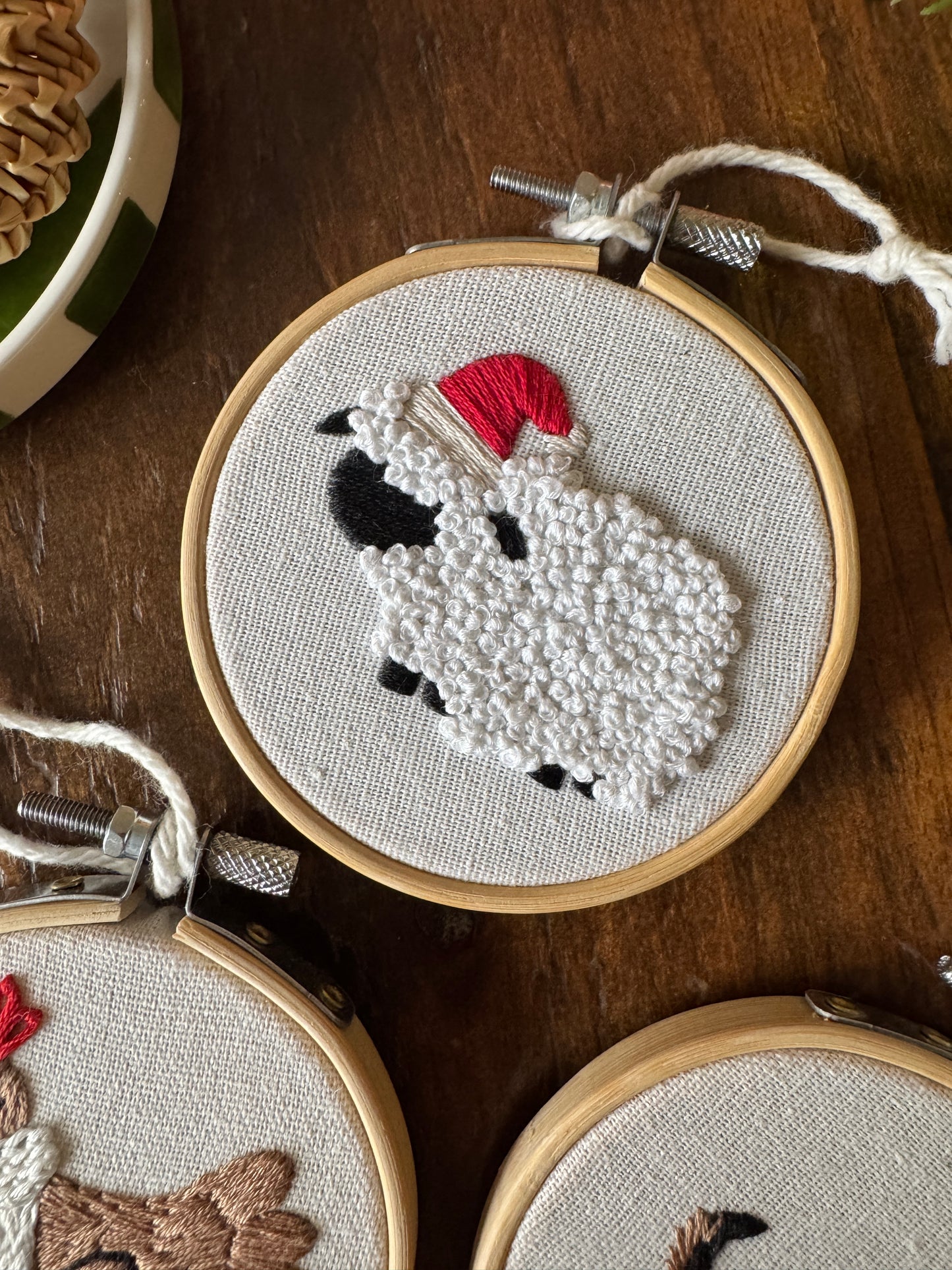 Embroidery Kit - Festive Friends Ornaments