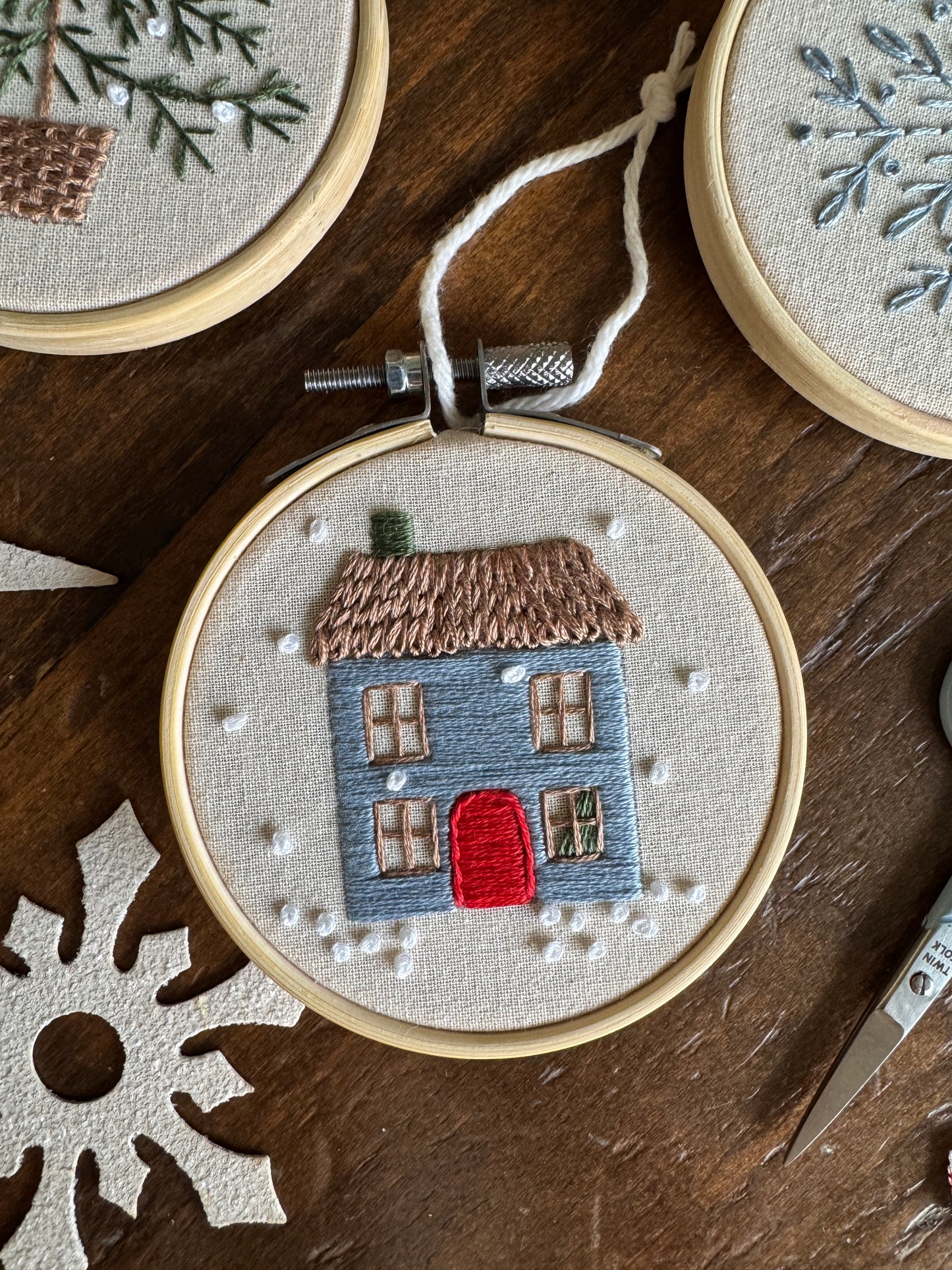Embroidery Kit - Let it Snow Ornaments