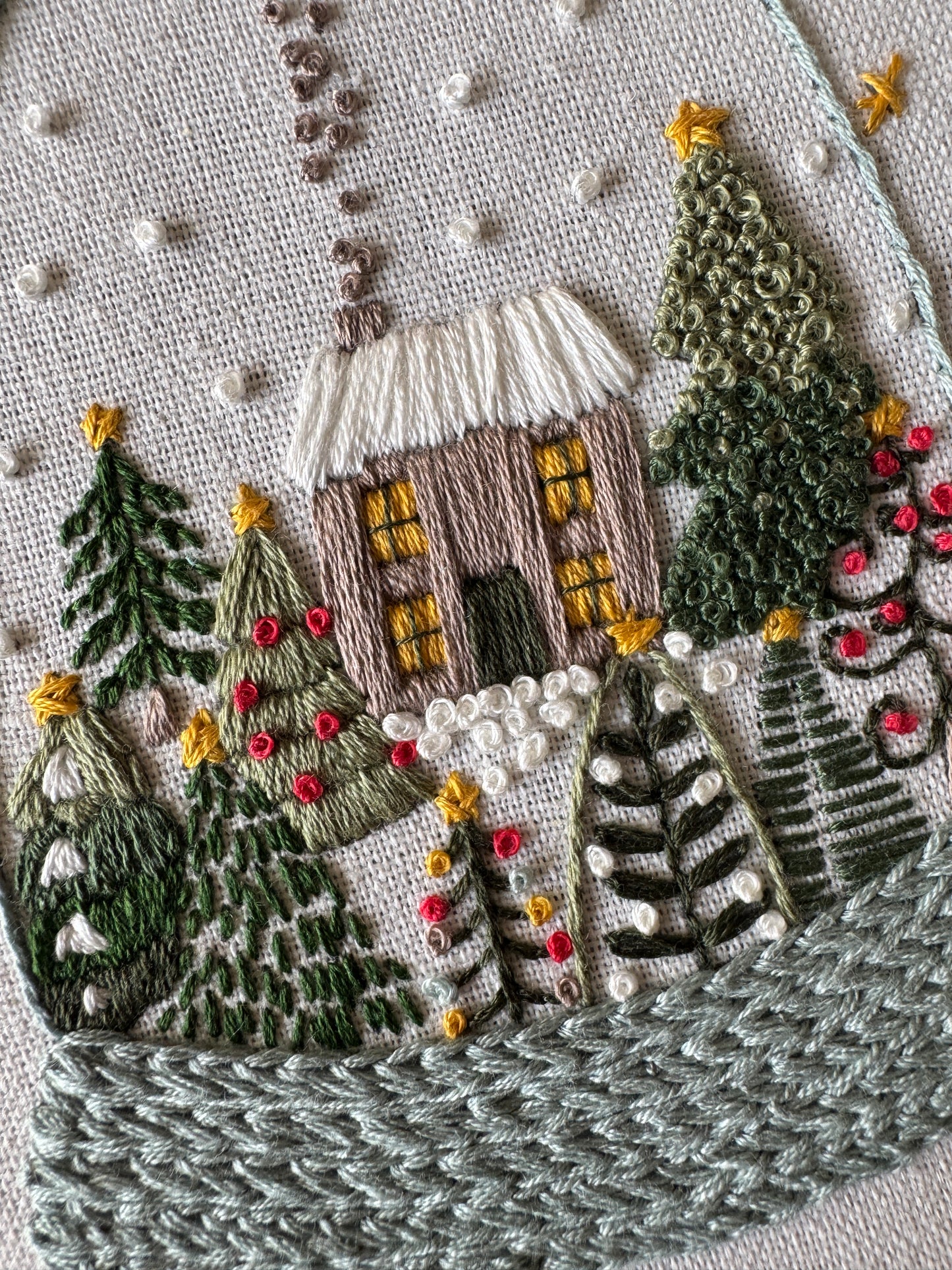 Embroidery Kit - Snow Globe