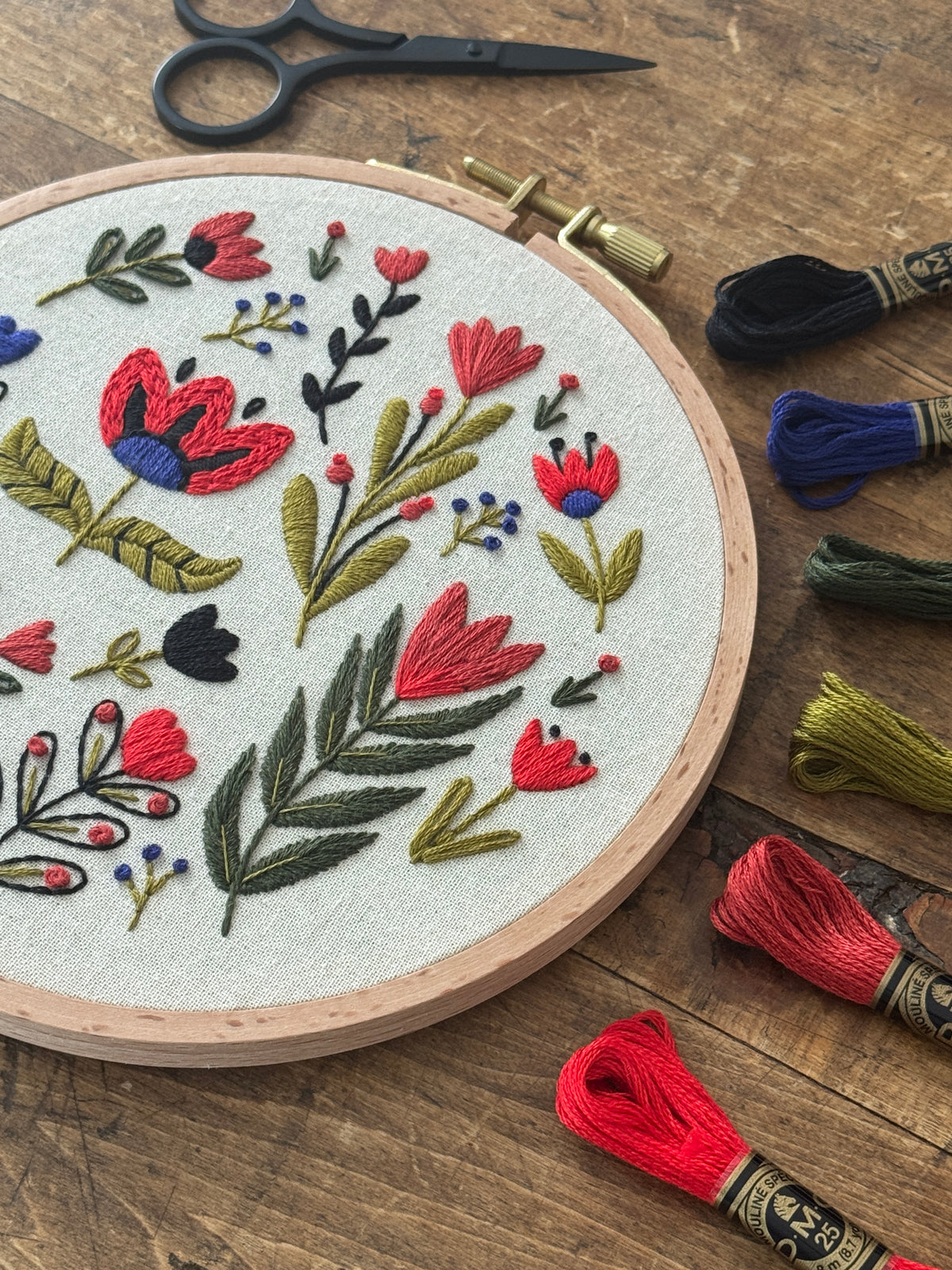 Kit de broderie - La folie des tulipes