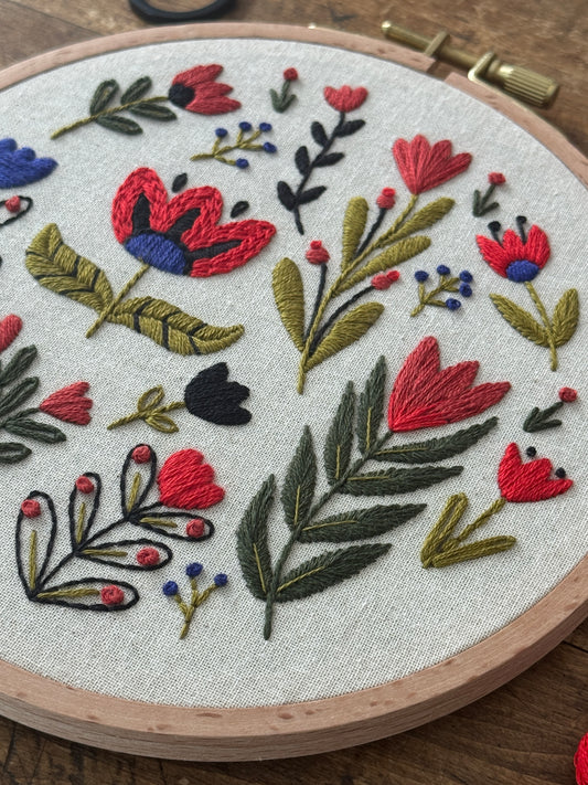 Embroidery Kit - Tulip Mania