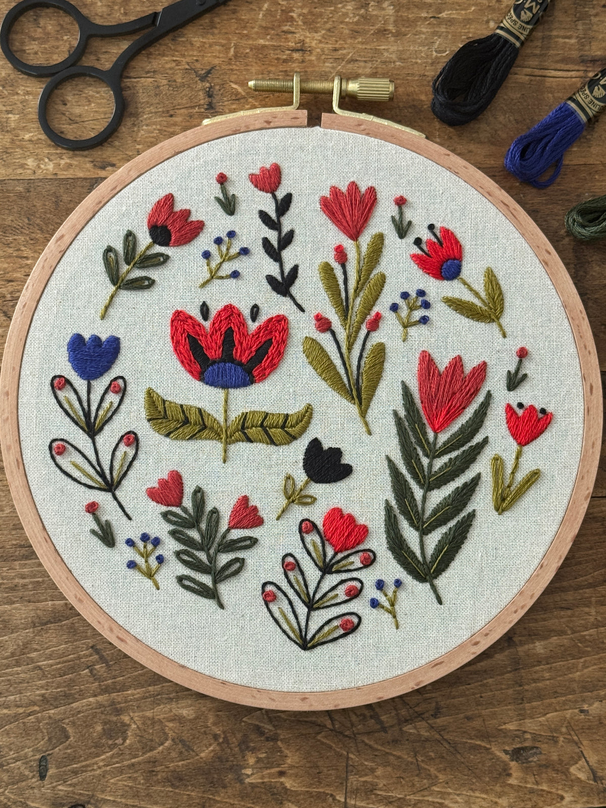 Kit de broderie - La folie des tulipes