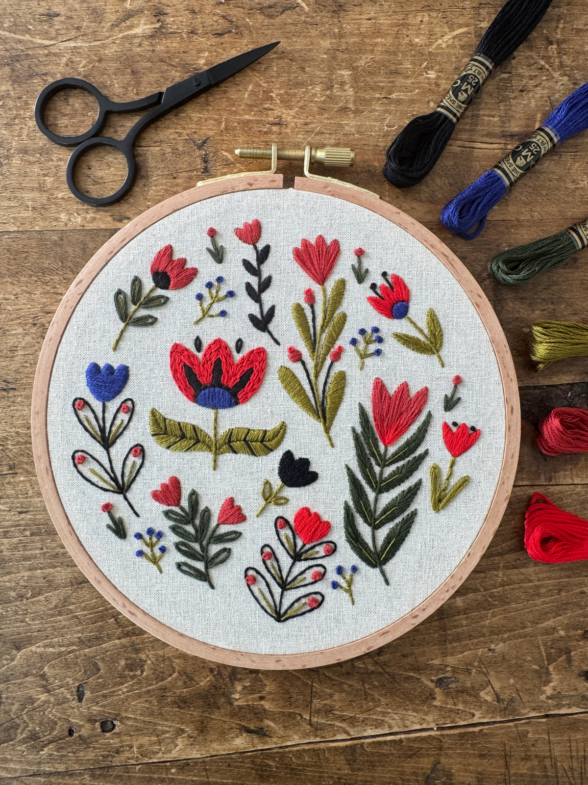 Kit de broderie - La folie des tulipes