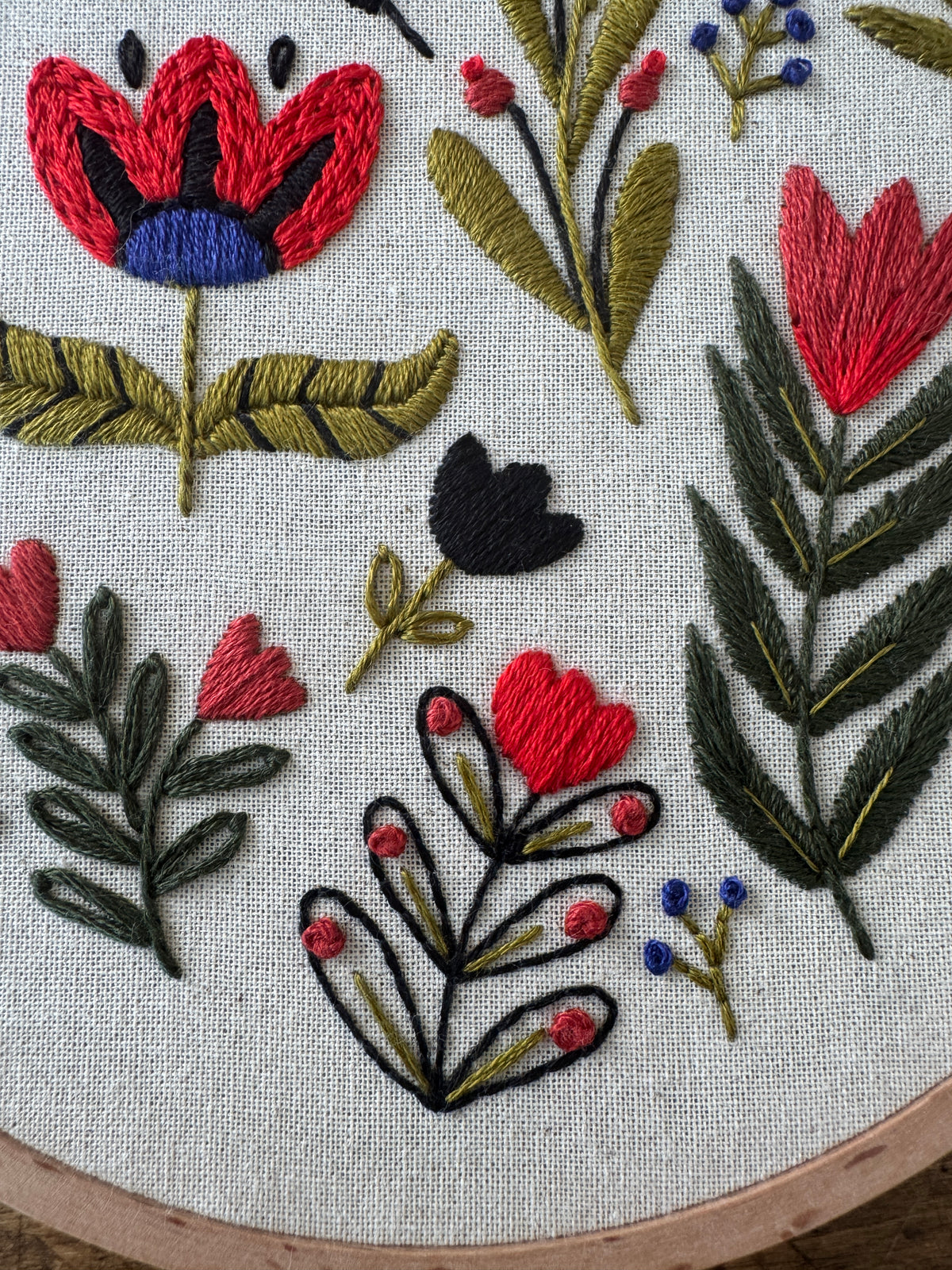 Kit de broderie - La folie des tulipes