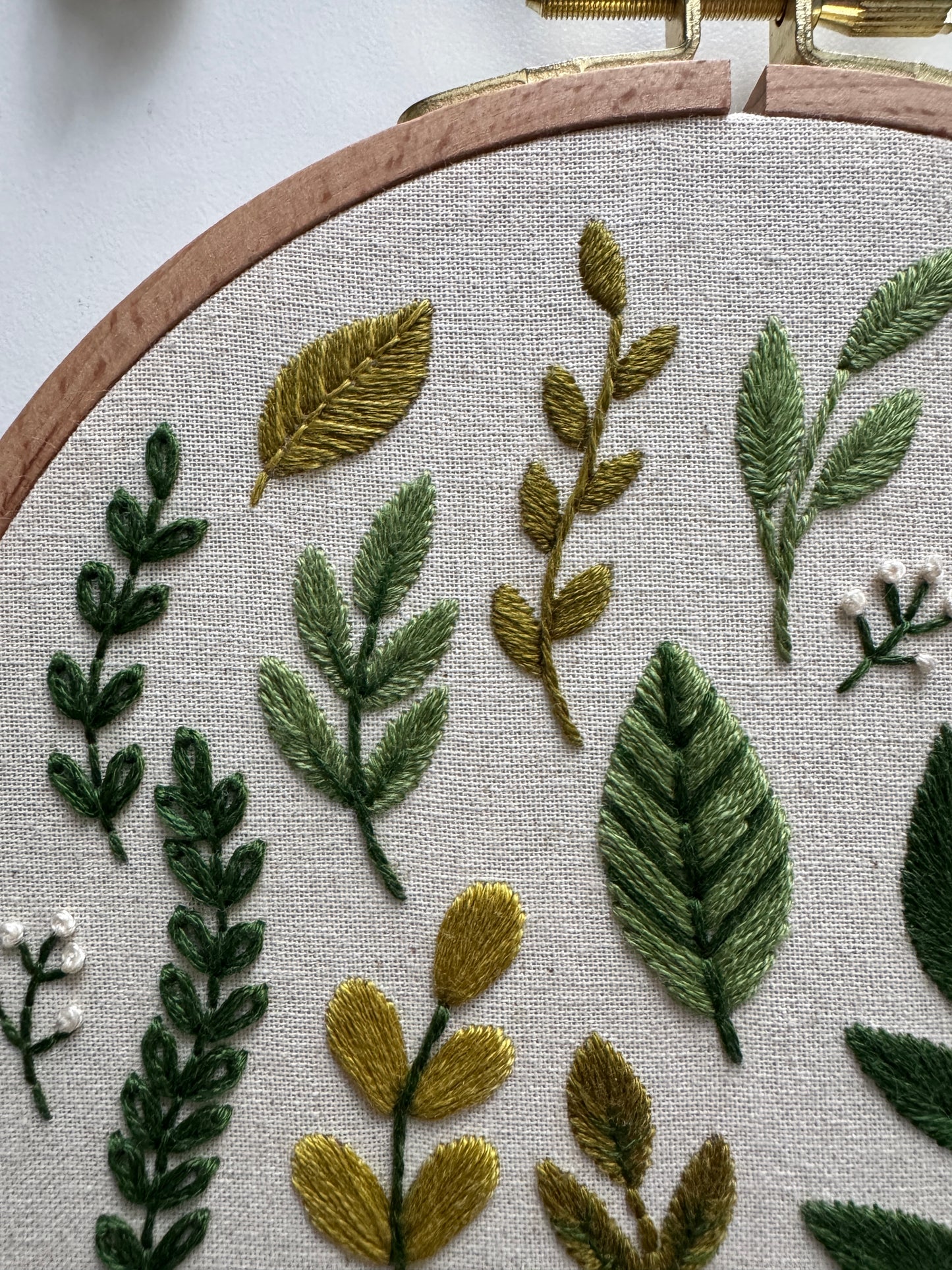 Kit de broderie - Verts Sauvages