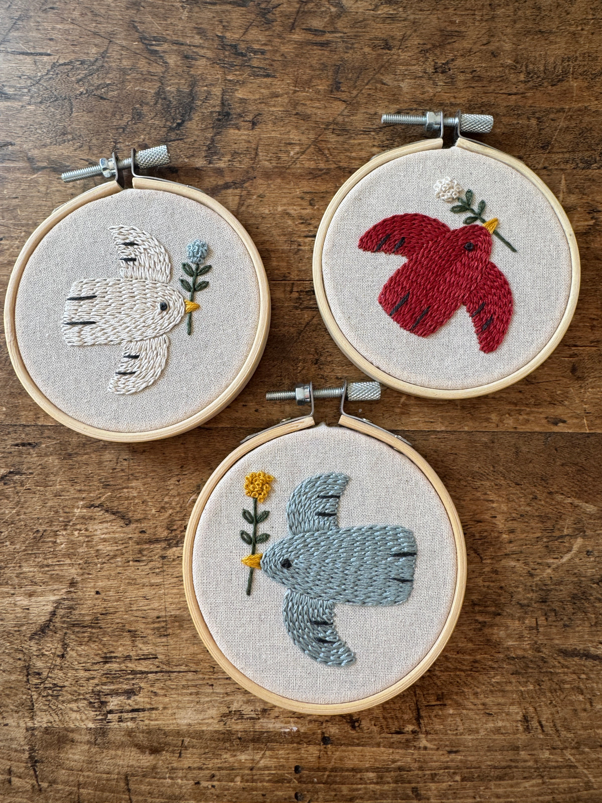 PDF Embroidery Pattern - Winter Birds