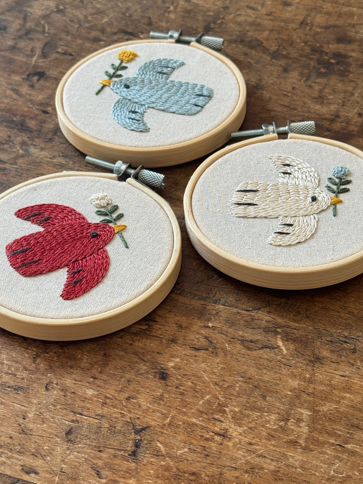 Kit de broderie - Oiseaux d’hiver