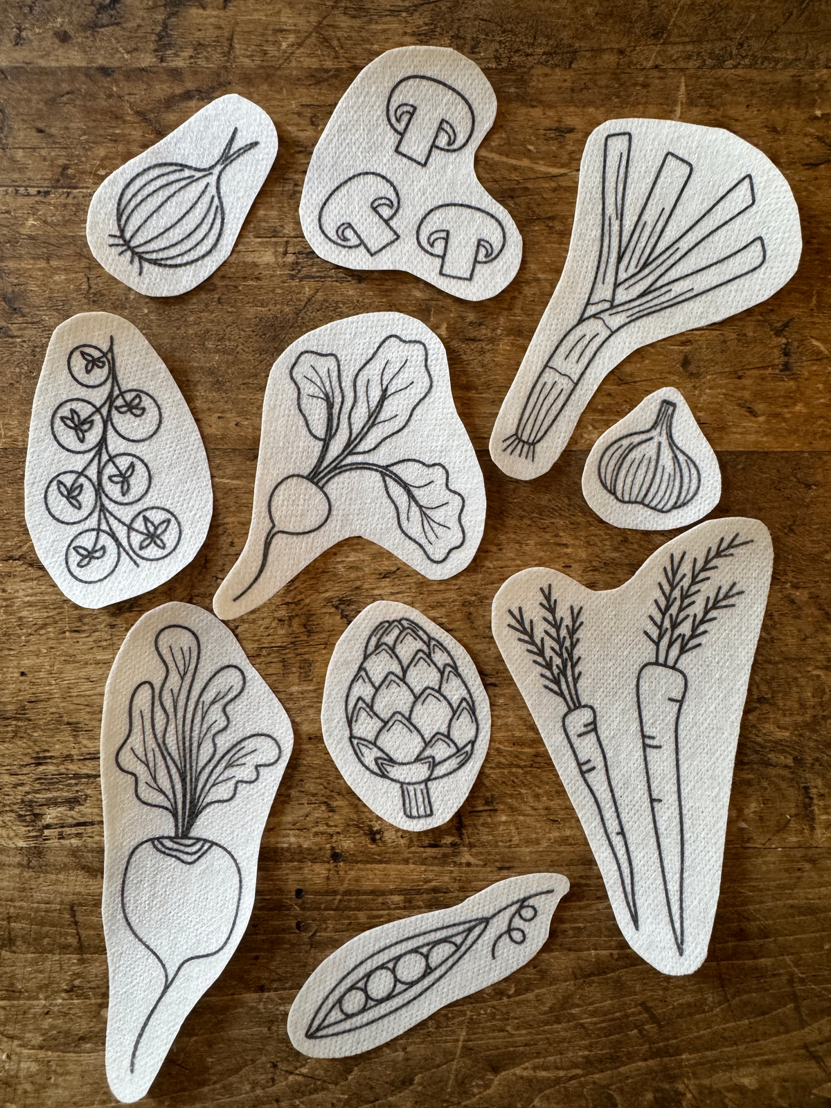 Stick & Stitch Patches – Veggie Patch