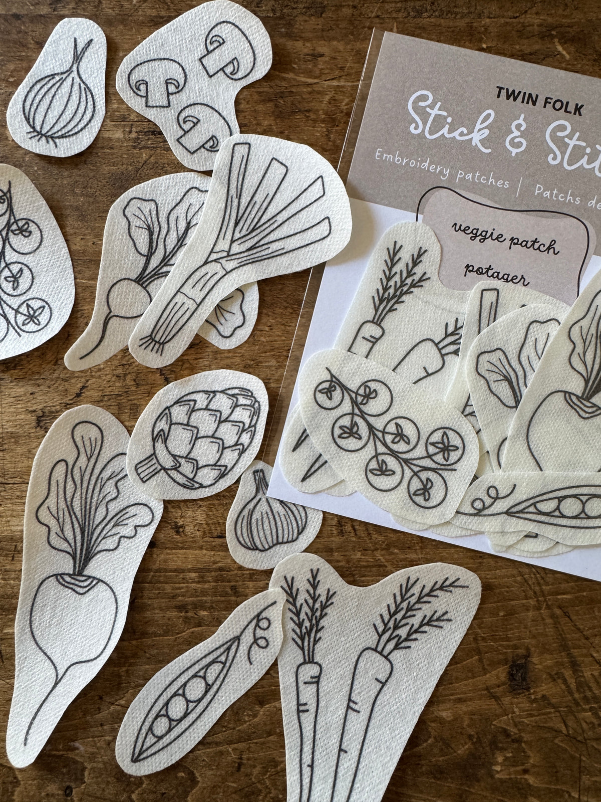 Stick & Stitch Patches – Veggie Patch