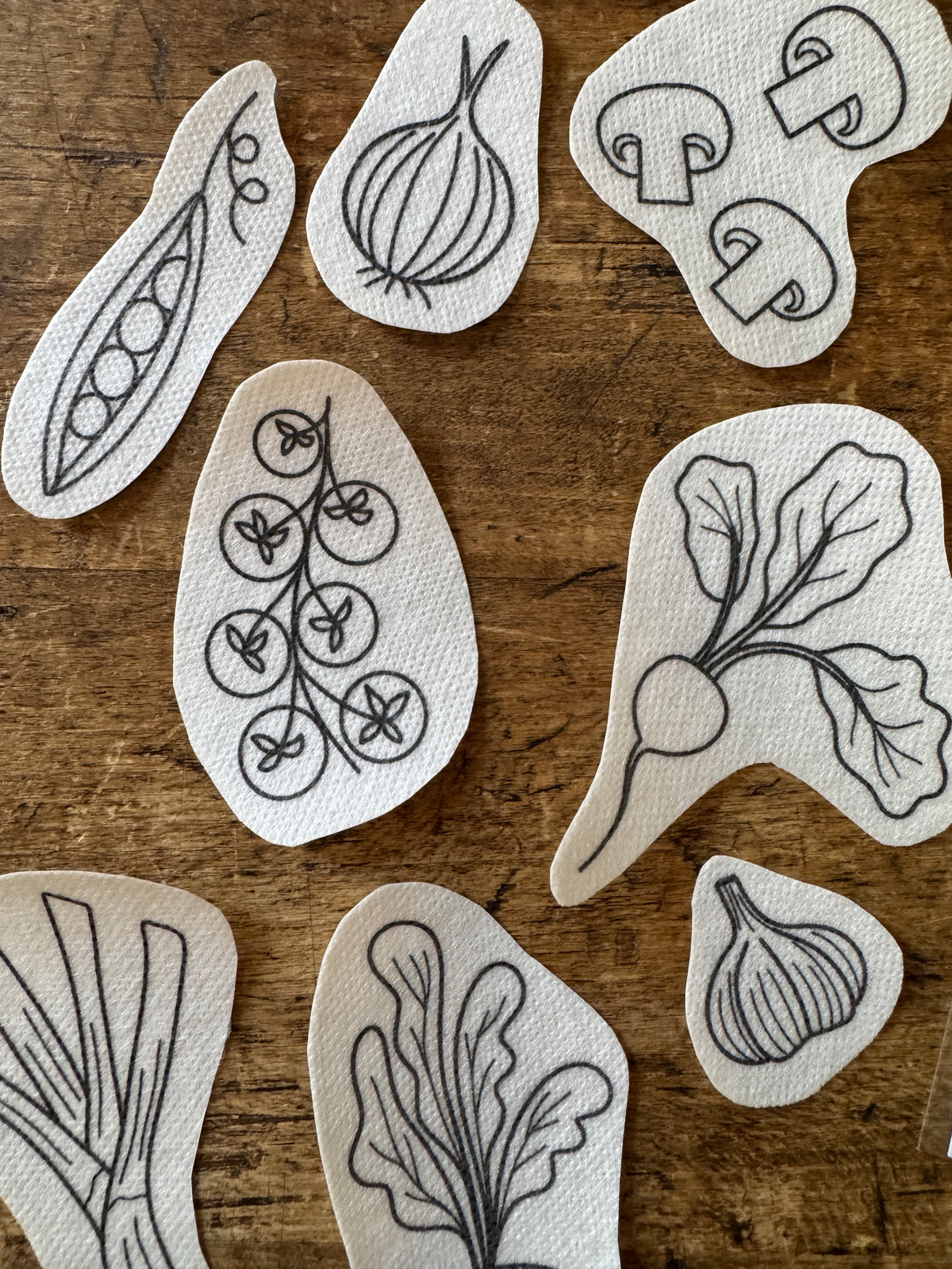 Stick & Stitch Patches – Veggie Patch